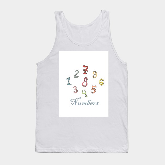 Numbers Tank Top by Kristina Stellar Scandinavian Land